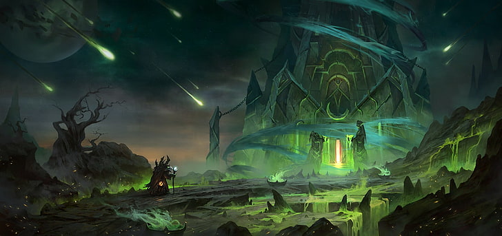 โปสเตอร์ภาพยนตร์การ์ตูนศิลปะแฟนตาซี World of Warcraft, วอลล์เปเปอร์ HD