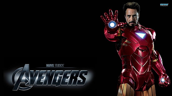 Tony Stark con superposición de texto, The Avengers, Iron Man, Tony Stark, Robert Downey Jr., Fondo de pantalla HD HD wallpaper