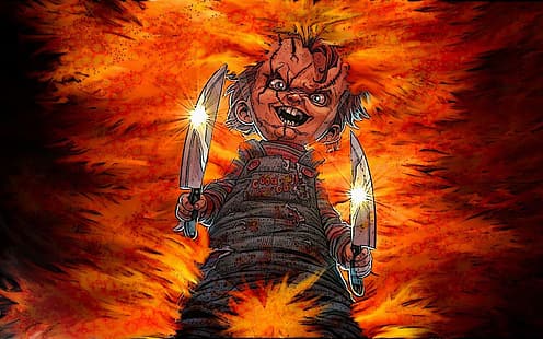 Chucky, röd, HD tapet HD wallpaper