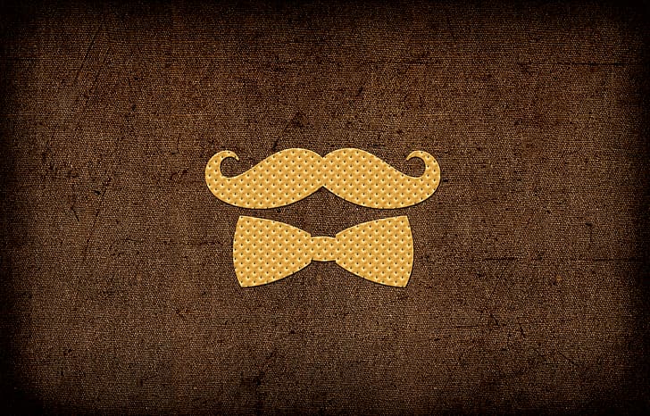 Butterfly, Mustache, Cookies, Mustache Gentleman, HD wallpaper