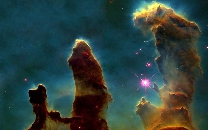 space pillars of creation nebula, HD wallpaper