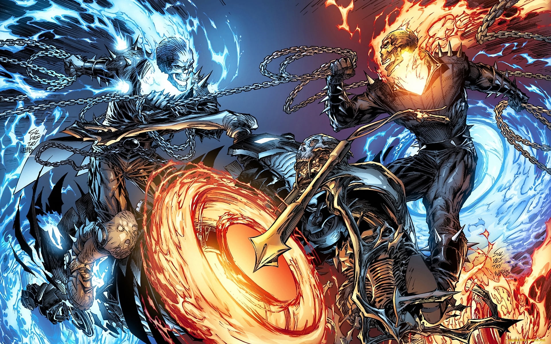 Ghost Rider wallpaper, FIGHT, GHOST