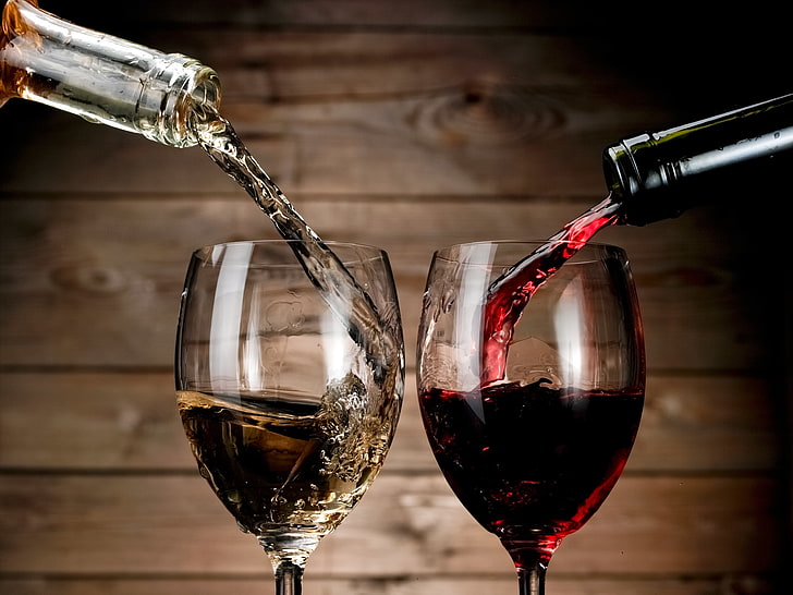 glass, wine, bottles, cellar, HD wallpaper