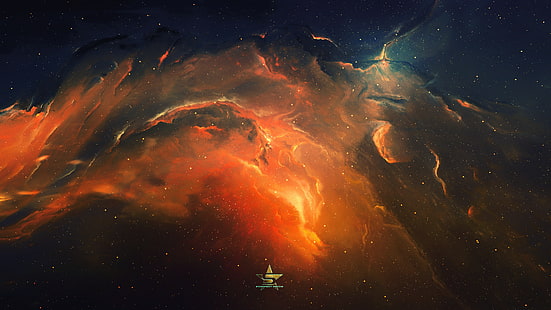 orange und schwarz galaxy wallpaper, galaxy, weltraum, sterne, universum, raumlandschaften, nebel, HD-Hintergrundbild HD wallpaper