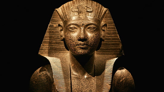 egypt, pharaoh, sculpture, statue, HD wallpaper HD wallpaper