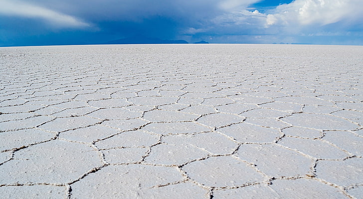 Uyuni Salt Flats HD, Bolivia, pasir putih, Amerika Selatan, Bolivia, Wallpaper HD