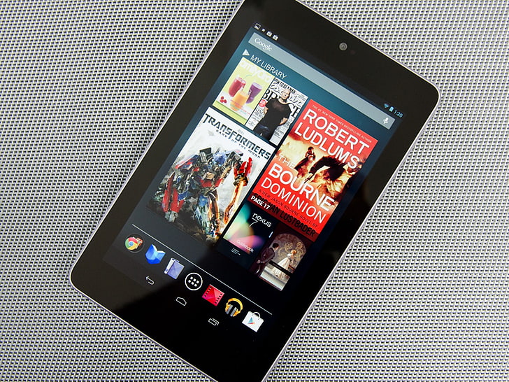 Google Nexus 7 Tablet PC HD Обои для рабочего стола 06, черный планшет, HD обои