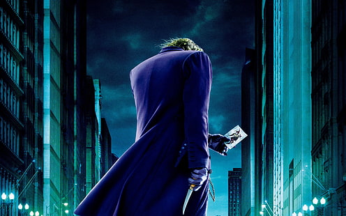 Lo sfondo di Joker, buio, brughiera, joker, cavaliere, libro mastro, film, Sfondo HD HD wallpaper