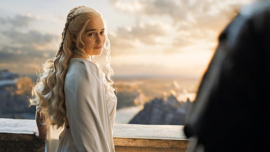 Daenerys Targaryen, programa de televisión, Juego de tronos, Daenerys Targaryen, Emilia Clarke, Fondo de pantalla HD HD wallpaper
