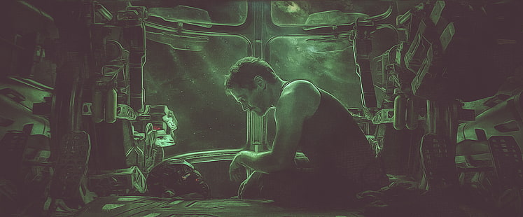 The Avengers, Avengers Endgame, Robert Downey Jr., Tony Stark, Tapety HD HD wallpaper