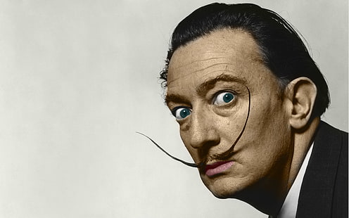 Kolorierte Fotos, Salvador Dalí, HD-Hintergrundbild HD wallpaper