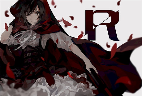 Rubin aus RWBY Illustration, Anime, RWBY, Ruby Rose (RWBY), HD-Hintergrundbild HD wallpaper