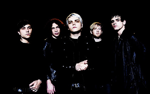 My Chemical Romance, my chemical romance, band, members, look, background, HD wallpaper HD wallpaper