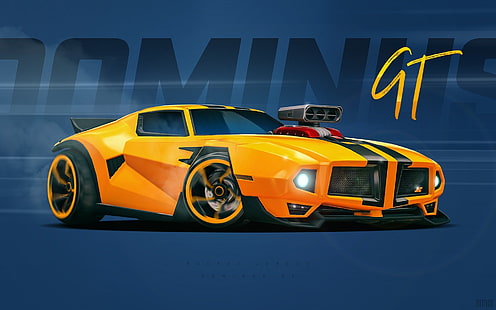 car, Dominus GT, render, Rocket League, video games, HD wallpaper HD wallpaper