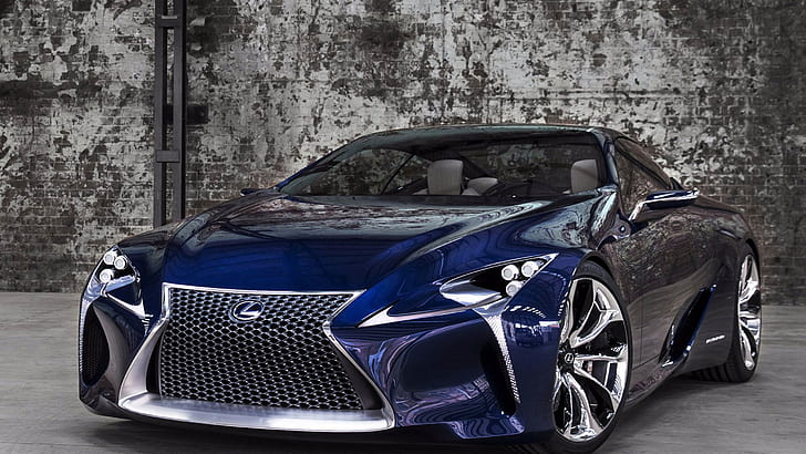 รถแนวคิด Lexus LF-LC สีน้ำเงิน, สีน้ำเงิน, เล็กซัส, แนวคิด, รถยนต์, วอลล์เปเปอร์ HD