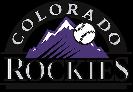 Colorado Rockies, Major League Baseball, logotyp, HD tapet HD wallpaper
