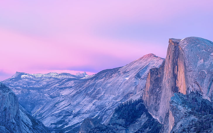 ภาพถ่ายทางอากาศของภูเขาธรรมชาติภูมิทัศน์อุทยานแห่งชาติโยเซมิตี, วอลล์เปเปอร์ HD