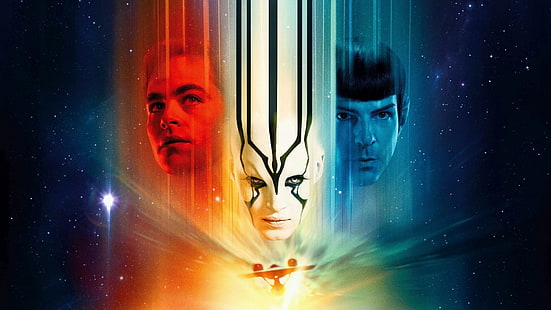 Movie, Star Trek Beyond, James T. Kirk, Spock, Star Trek, Zachary Quinto, HD тапет HD wallpaper