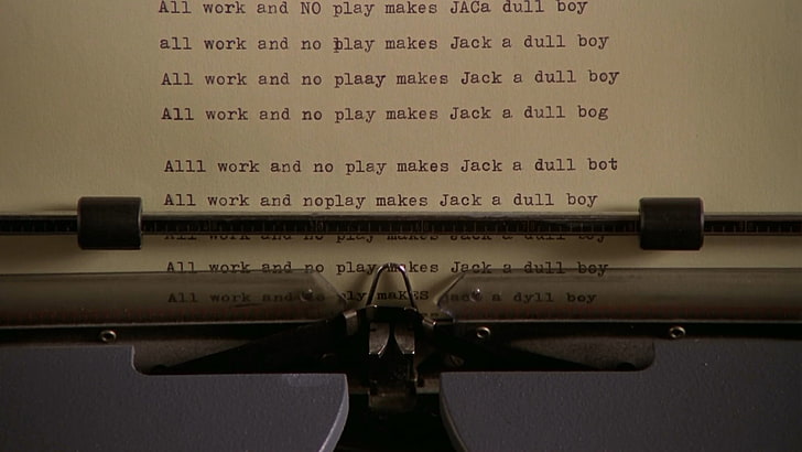 The Shining, mesin tik, Stanley Kubrick, Wallpaper HD