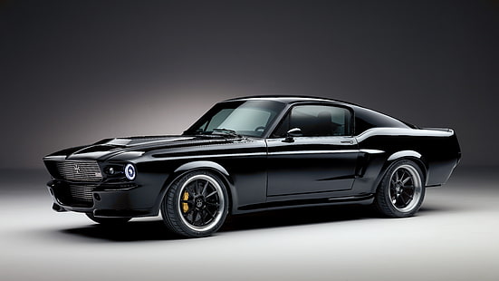 Ford, Ford Mustang, Black Car, Car, Electric Car, Muscle Car, Vehicle, Tapety HD HD wallpaper