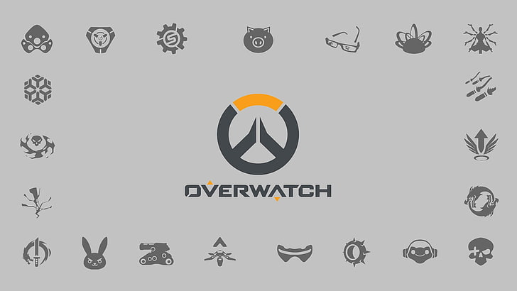 Overwatch digitale Tapete, Blizzard Entertainment, Overwatch, Videospiele, Logo, livewirehd (Autor), HD-Hintergrundbild