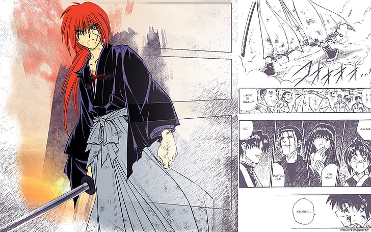 Anime, Rurouni Kenshin, HD tapet
