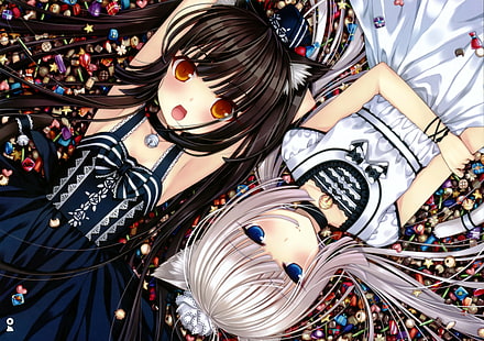 Sayori, nekomimi, gadis anime, Neko Para, Wallpaper HD HD wallpaper
