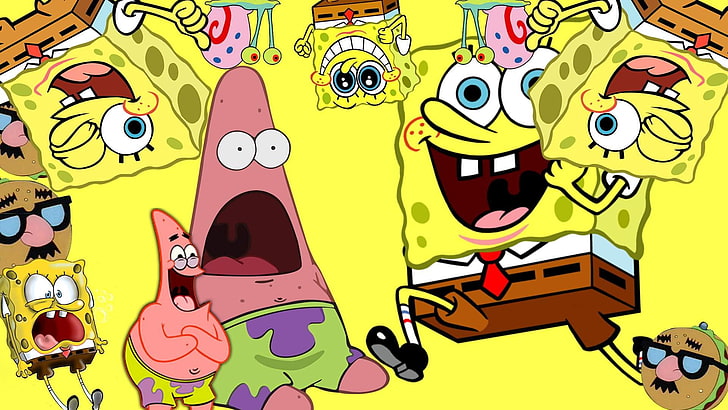 Illustration de Nickelodeon SpongeBob, SpongeBob SquarePants, Fond d'écran HD