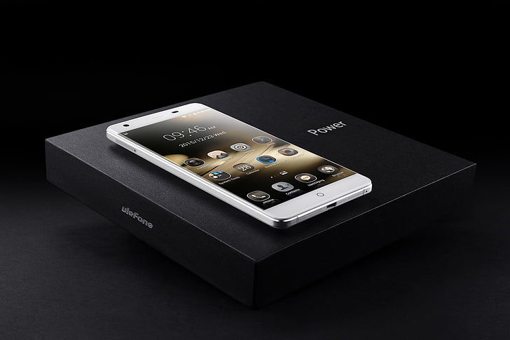 white Ulefone smartphone with box, ulefone, vienna, smartphone, HD wallpaper