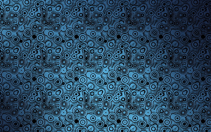 Muster, blauer Hintergrund, HD-Hintergrundbild