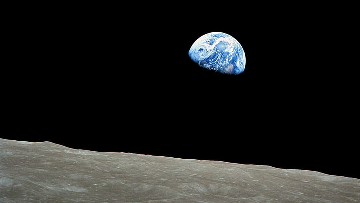 Luna, Tierra, Apolo, espacio, Fondo de pantalla HD