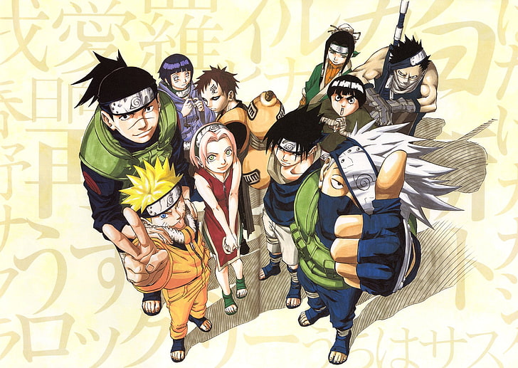 Anime, Naruto, Gaara (Naruto), Hinata Hyūga, Itachi Uchiha, Kakashi Hatake, Naruto Uzumaki, Rock Lee, Sakura Haruno, Sasuke Uchiha, HD wallpaper