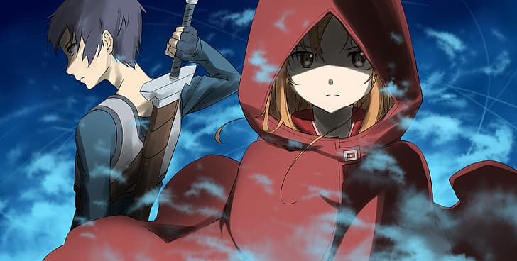 SwordArtOnline, аниме девушки, Кирито (Мастера меча онлайн), Асуна (Мастера меча онлайн), HD обои