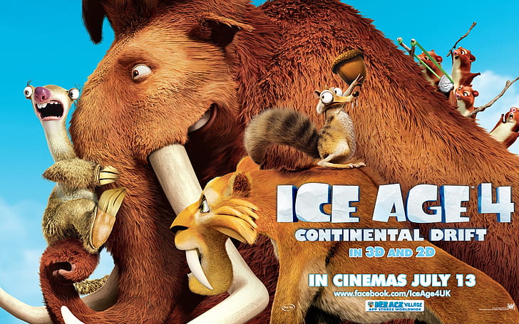 Ice Age 4: Continental Drift wide, ice age 4 continental drift, Ice, Age, Continental, Drift, Wide, HD wallpaper