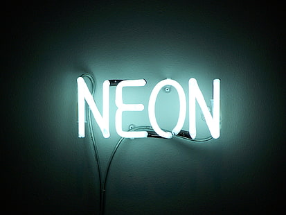 Neon LED signage, inscription, neon, wall, light, HD wallpaper HD wallpaper