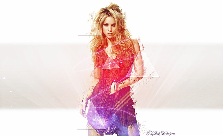 Shakira Light effects, Shakira, Music, Shakira, 2014, HD wallpaper