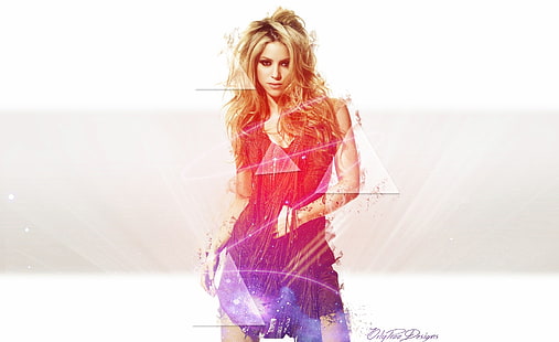 Shakira Light effects, Shakira, Music, Shakira, 2014, HD wallpaper HD wallpaper