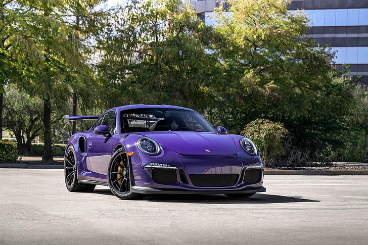 Porsche, púrpura, GT3RS, Fondo de pantalla HD