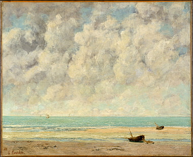 Gustave Courbet, arte clásico, pintura al óleo, Fondo de pantalla HD HD wallpaper