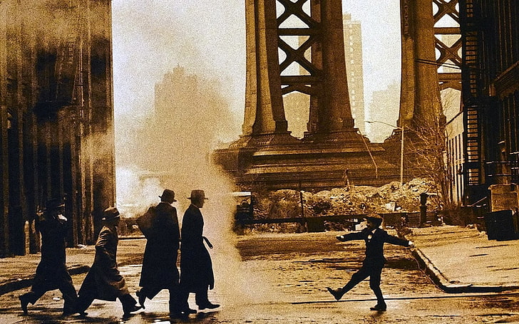 Once Upon a Time in America, Sergio Leone, movies, sepia, HD wallpaper