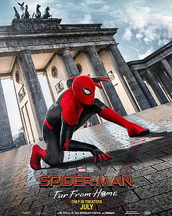 Spider-Man, Peter Parker, Tom Holland, Marvel Cinematic Universe, Marvel Comics, โปสเตอร์ภาพยนตร์, วอลล์เปเปอร์ HD HD wallpaper
