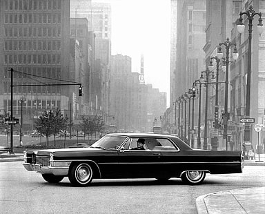 1965, cadillac, coupe, deville, HD tapet HD wallpaper