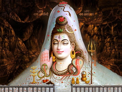 Har Har Mahadev, arte vetorial de senhor Shiva, Deus, senhor Shiva, hindu, shiva, senhor, HD papel de parede HD wallpaper