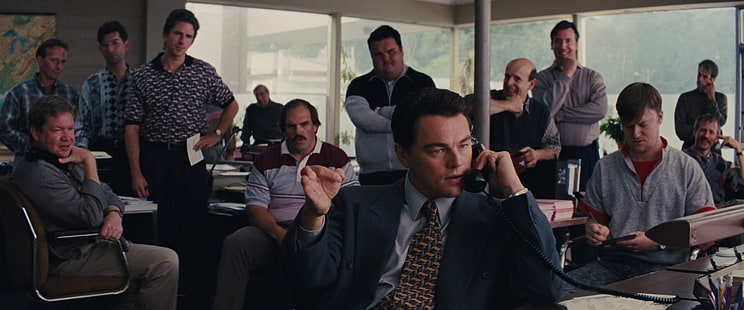 ภาพยนตร์เรื่อง The Wolf of Wall Street, Jordan Belfort, Leonardo Dicaprio, วอลล์เปเปอร์ HD HD wallpaper