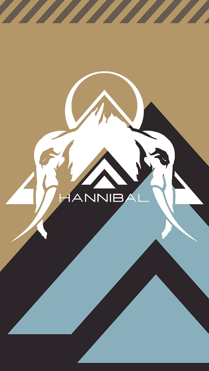 Logo Hannibal, Halo 5: Wali, Windows Phone, logo, Halo 2, Wallpaper HD, wallpaper seluler
