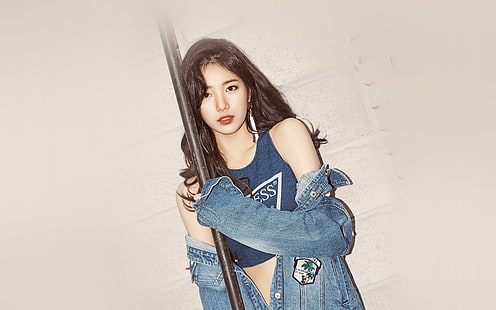 suzy, girl, kpop, jean, HD wallpaper HD wallpaper