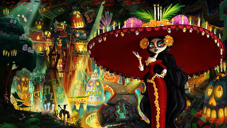 Movie, The Book of Life, La Muerte (The Book of Life), Manolo (The Book of Life), HD wallpaper