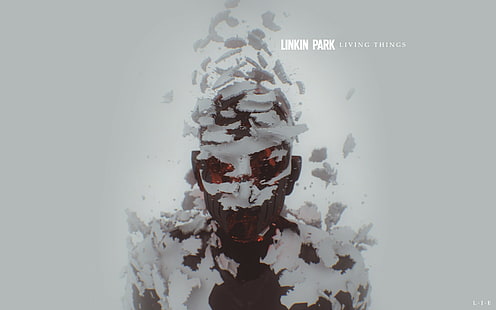 Linkin Park Living Things, Linkin Park Living Things Illustration, Park, Linkin, Living, Things, musikartister, HD tapet HD wallpaper