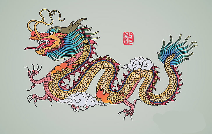 dragon, the, year, HD wallpaper
