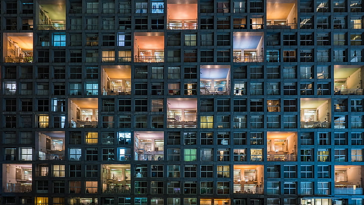 bangunan hitam, Tokyo, arsitektur, Wallpaper HD
